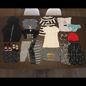 Mixed season baby girl bundle size 9-12 mos